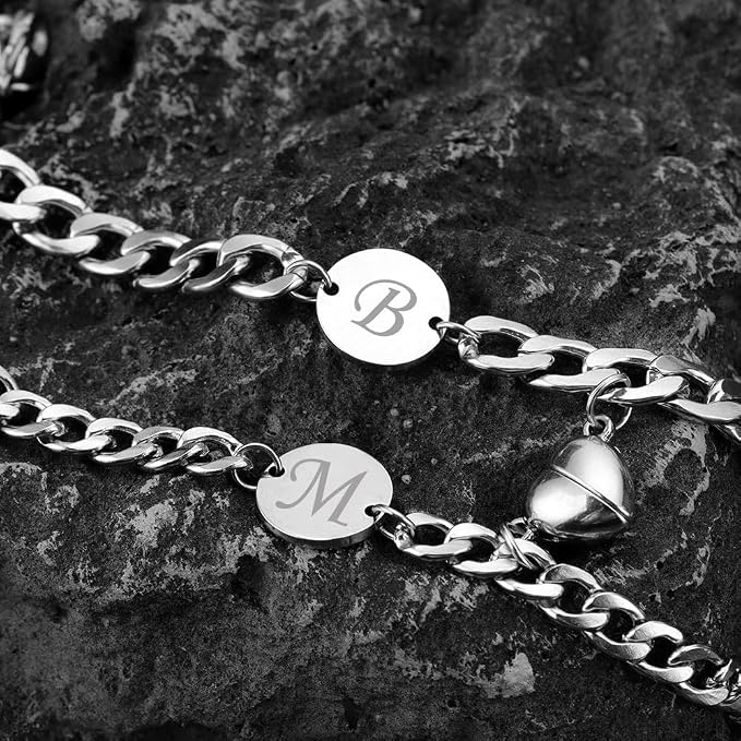 Pulseras de Pareja — Dos Mitades, Un Solo Corazón 2 unids/set