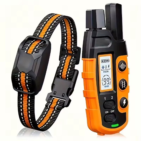 Collar de Adiestramiento Eléctrico para Perros con Control Remoto, Impermeable, para Cachorros de 5-120lbs, con Vibración y Choque