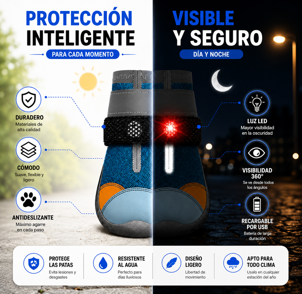 JUNTIA | Zapatos LED Para Perros
