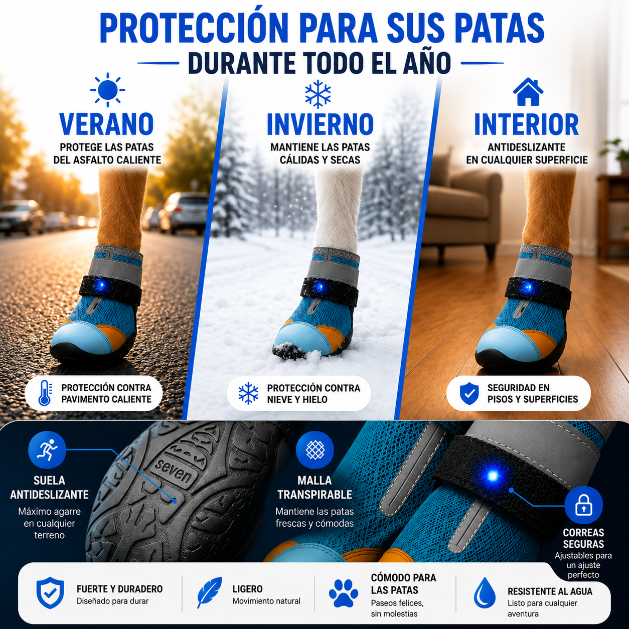 JUNTIA | Zapatos LED Para Perros